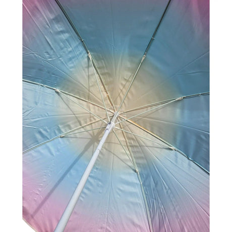 Sonnenschirm Strandschirm Balkonschirm UV Schutz 50+ gelb rot 155 cm bunt - Sonnenschirm