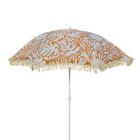 Sonnenschirm Strandschirm Gartenschirm BOHO UV30+ Balkonschirm Fransen - Braun/beige - Sonnenschirm