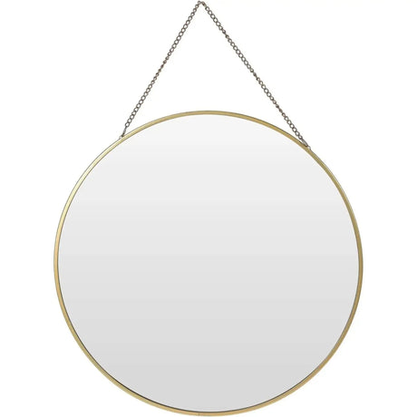 Spiegel rund Wandspiegel Schminkspiegel runder Dekospiegel Metall GOLD Ø 30 cm - Wandspiegel