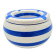 Sturmaschenbecher Mykonos M / XXL 23 cm Maritim blau weiß Aschenbecher gestreift - M 13 cm - Aschenbecher