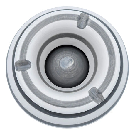 Sturmaschenbecher Mykonos M / XXL 23 cm Maritim grau weiß Aschenbecher gestreift - Aschenbecher