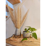 Tablett Dekotablett Holz Mango braun Deko Tischdeko Kerzentablett Holztablett Mittel: 46 x 31 cm - Holztablett