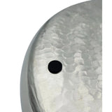 Teller silber Metallteller Deko Schale Hammerschlag Kerzenteller rund 37 cm - Dekoteller