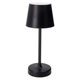 Tischleuchte Lampe Leuchte LED weiß schwarz Batterie Leselampe Nachttischlampe - Schwarz Glatt - Leuchte Touch