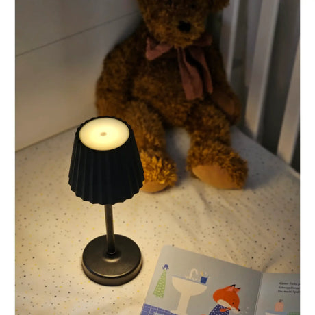 Tischleuchte Lampe Leuchte LED weiß schwarz Batterie Leselampe Nachttischlampe - Leuchte Touch