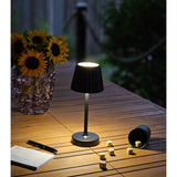 Tischleuchte Lampe Leuchte LED weiß schwarz Batterie Leselampe Nachttischlampe - Leuchte Touch