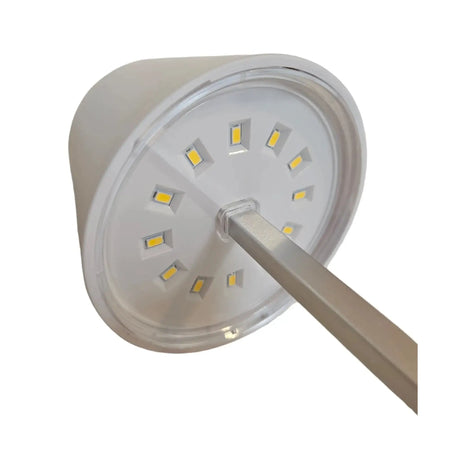 Tischleuchte Touch dimmbar LED Lampe Leuchte weiß silber kabellos Höhe 26 cm - Leuchte Touch