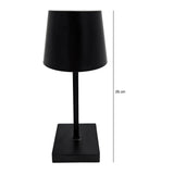 Tischleuchte Touch dimmbar LED Lampe schwarz kabellos Höhe 26 cm - Leuchte Touch