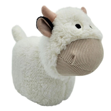 Türstopper Türsack Schaf Kuh Hund Türpuffer für Boden Stoff und Sand weiß beige - Kuh - Türstopper