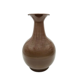 Vase Blumenvase XXL Dekovase Metallvase Beige Braun 38x25 Retro Blumengefäß - Braun - Vase