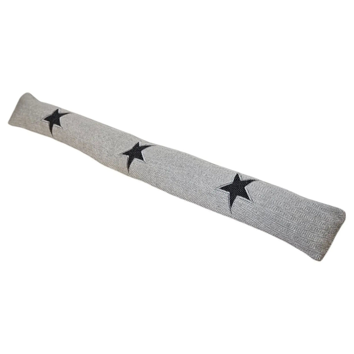 Zugluftstopper Windstopper Türdichtung Türvorleger Stern grau 90x10 cm - Hellgrau mit Stern - Zugluftstopper