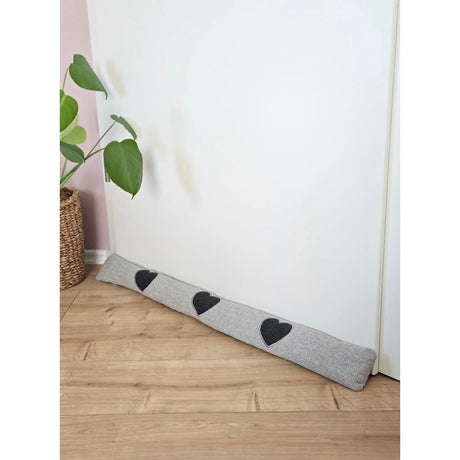 Zugluftstopper Windstopper Türdichtung Türvorleger Stern grau 90x10 cm - Zugluftstopper